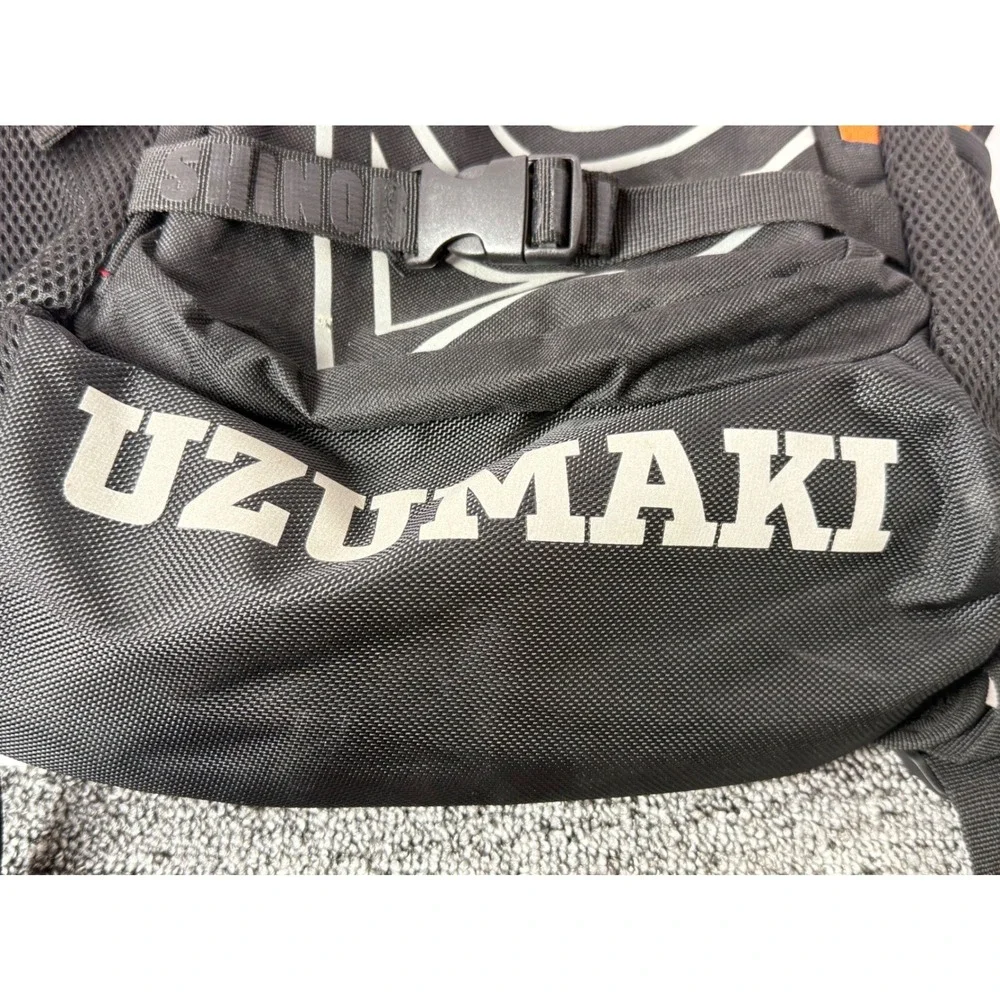 Naruto Shippuden Uzumaki Backpack Black Orange Graphic Anime Viz Media Bag